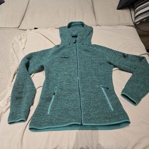 Mammut Jacket Womens Full Zip Up Jacket Blue Green Teal Size Small FLAW
